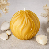 incandescence pure beeswax round candle