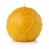 love round pure beeswax candle