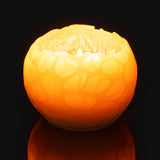 clean burning pure beeswax round candle
