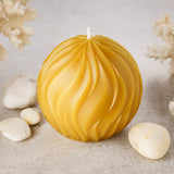 incandescence pure beeswax round candle