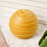 oasis pure beeswax round candle