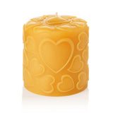 love pure beeswax pillar candle
