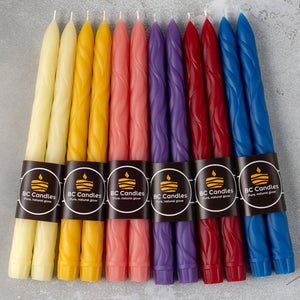 Pure Beeswax 12" Candle Sticks Tapers