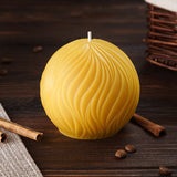 passion round pure beeswax candle