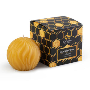 incandescence pure beeswax candle with packaging