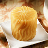 incandescence 3 inch pure beeswax pillar candle