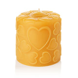 love pure beeswax pillar candle