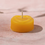 One pure beeswax tea light candle
